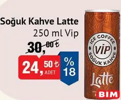 VİP SOĞUK KAHVE LATTE 250 ML